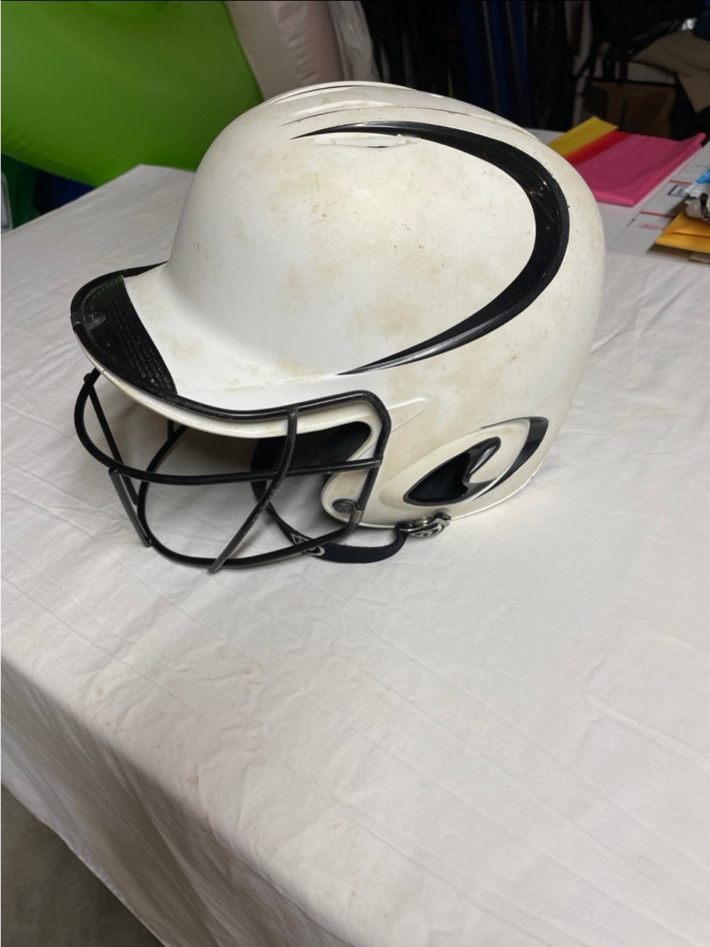 Mizuno Black and Tan Batting Helmet Liner